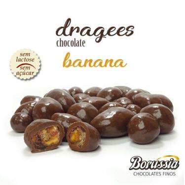 Imagem de Confeito De Banana Com Chocolate Sem Adição De Açucar / Sem Lactose Bo
