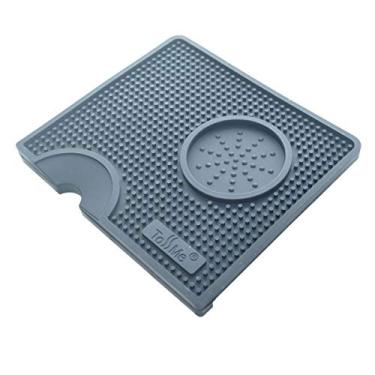Imagem de ToSSme Tapete de adulteração para estação de café expresso - almofada de silicone para café, TM-CO01 preto