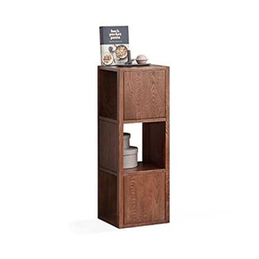 Imagem de KIZQYN Estante de livros simples prateleiras de piso para sala de estudo armário de armazenamento criativo pequena estante de armazenamento rack de exibição estante de livros