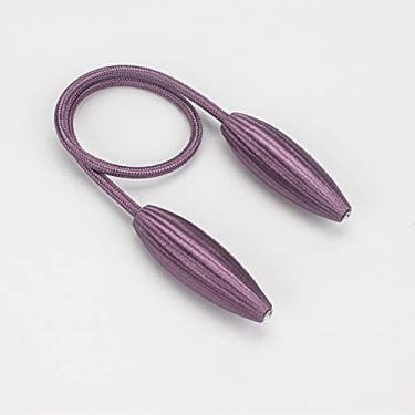 Imagem de Suportes de cortina Fivela de cortina de metal Correia de cortina sem perfurações Corda de cortina simples de estilo europeu, T13,4 pcs