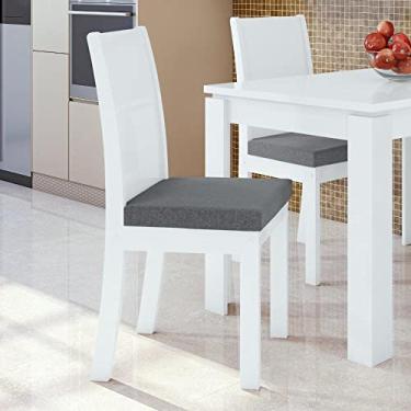Imagem de Conjunto 2 Cadeiras Athenas Móveis Lopas Branco/cinza