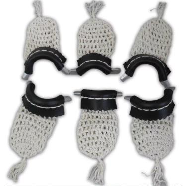 Imagem de Kit Caçapa + Guarnição + Alça Metal Costurada Sinuca Bilhar