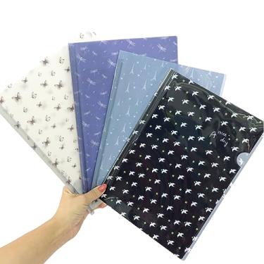 Imagem de Pasta Organizadora Documento A4 Fecho 4 Peças Escola Escritório (Paris)