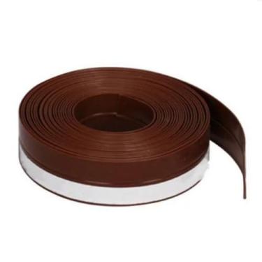 Imagem de Nova Ultra Fita de Silicone Veda Portas, Janelas, Isolamento e Para Vidros Marrom 5 Metros x 0,35mm Super Resistente e Fácil de Instalar Contra Poeira, Insetos, Ajuda Abafar Sons