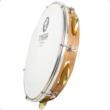 Imagem de Pandeiro Profissional 12 Pol Pele Leitosa C/capa Timbra 8630f