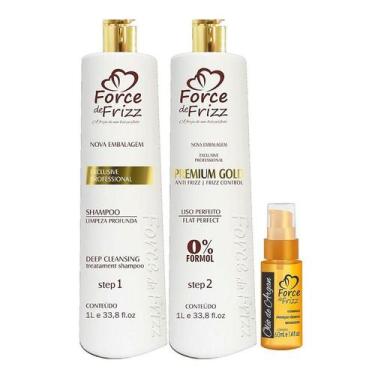 Imagem de Escova Progressiva Premium Gold Force De Frizz Profissional