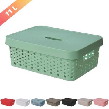 Imagem de Caixa Organizadora Trama Rattan 11L Usual Utilid. - Usual Utilidades, 