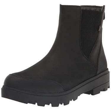 Imagem de BOGS Bota de chuva feminina Holly Chelsea de couro, Preto, 9.5