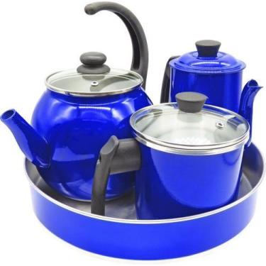 Imagem de Conjunto Café 4 Peças Azul - Docesar
