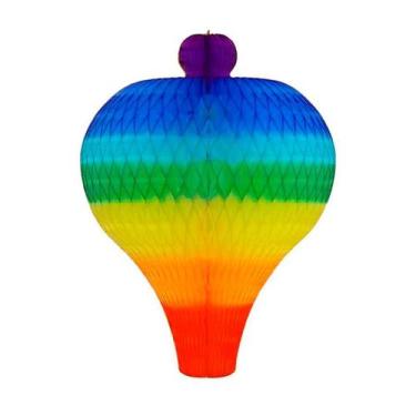 Imagem de Balão Carrapeta 490 MM - Enfeite Papel de Seda - Colmeia - 1 Unidade -