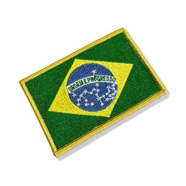 Imagem de BP0403-021 Bandeira Brasil Patch Bordado 10,2x6,8cm - BR44
