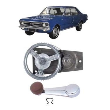 Imagem de Kit Maquina Manivela Vidro Tras Marrom Opala 1968 A 85 4 Pts - Superce