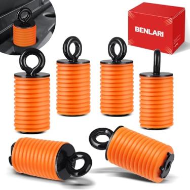 Imagem de Benlari 1 polegada ATV Tie Down Anchors Lock and Ride Iron Ruber Apto para Polaris RZR Sportsman Ace 2013-2025 Preto