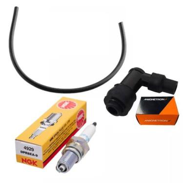 Imagem de Vela Ignição, Cachimbo, Cabo Titan 125 02-04, Fan 125 05-08 - Magnetro