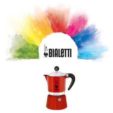 Imagem de Cafeteira Bialetti Rainbow Vermelha 3 Xícaras - 150 Ml 10030103