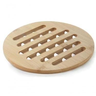 Imagem de Descanso De Panela Redondo Ecokitchen Bambu 20x20 Cm - Mimo Style - Bm19140