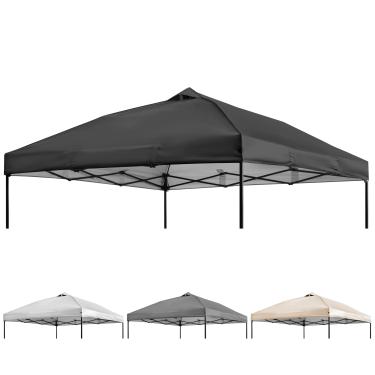 Imagem de NINAT Cobertura de tenda pop-up superior de substituição de 3 x 3 m com saída de ar, à prova d'água para jardim, pátio, pavilhão, sombra de sol (apenas parte superior), preto