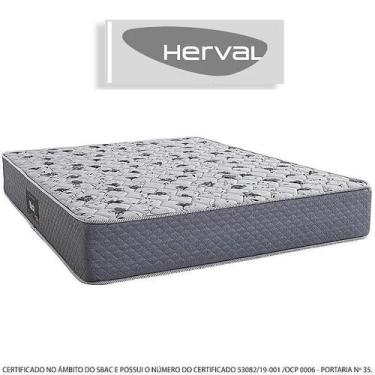 Imagem de Colchão Herval Casal Black, 25x138x188 Cm, Bordado Esp. D60