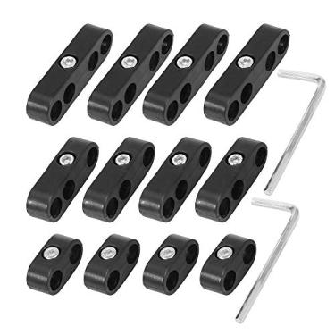 Imagem de X AUTOHAUX 12 peças, 7 mm, 8 mm, separadores de fios de ignição do motor do carro, separadores de fios pretos