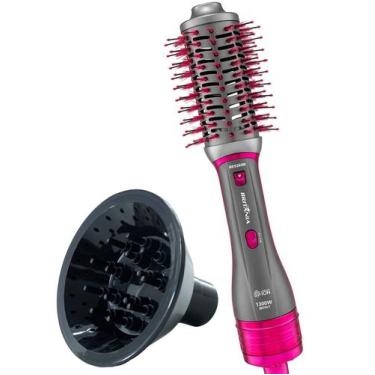 Imagem de Escova Britânia Profissional 5 Em 1 Secador Alisadora 1300w Bivolt Com