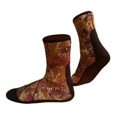Imagem de Meia Viper Marrom Neoprene 3mm Camuflado Mergulho Pesca Sub - PINO, Ma