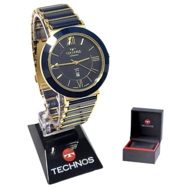 Imagem de Relógio Technos Feminino Ceramic/Saphire Dourado 2015BV/1A