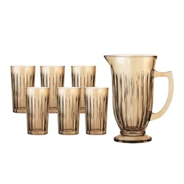 Imagem de Haüskraft -Jarra com 6 copos de vidro Lila