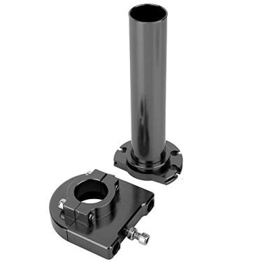 Imagem de QANYEGN Motocicletas Conjunto do acelerador, garça de alumínio de 22 mm Grip Grip, alça de aceleração do Twister rápido para motocicletas de bicicleta de sujeira scooter (Preto)