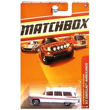 Imagem de Matchbox 2010 Emergency Response 1963 Cadillac Ambulance Mercy Hospital White