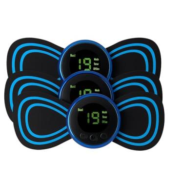 Imagem de Kit Massageador Elétrico Portátil Recarregável – 8 Modos e 19 Intensidades de Massagem para Alívio de Dores, Relaxamento Muscular, Fisioterapia, Pescoço, Costas, Lombar, Ombros, Pernas e Braços – Kits com 2, 3, 5 ou 10 Unidades (3)