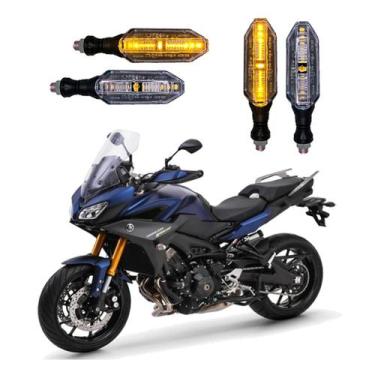Imagem de KIT 4 Setas Esportivas Pisca de Led Modelo P26 Para Moto MT09 TRACKER 