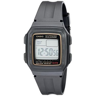 Imagem de Casio Relógio esportivo masculino com alarme multifuncional F201WA-9A
