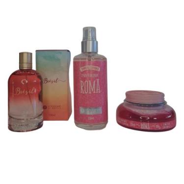 Imagem de Kit L'Occitane Colonia Brésil+Spray Roma+Geleia Hidra Romã