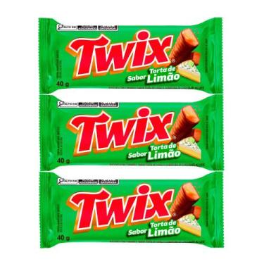 Imagem de Kit 3 Chocolate Twix Torta de Limão 40g