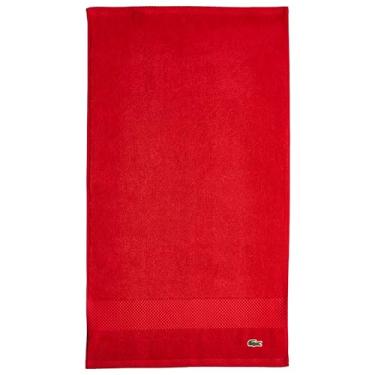 Imagem de Lacoste Toalha de mão Heritage 100% algodão Supima, Fórmula 1, 40,6 cm x 76,2 cm – Altamente absorvente e de secagem rápida, toalha de banho super macia premium, essencial para banheiro, presente para