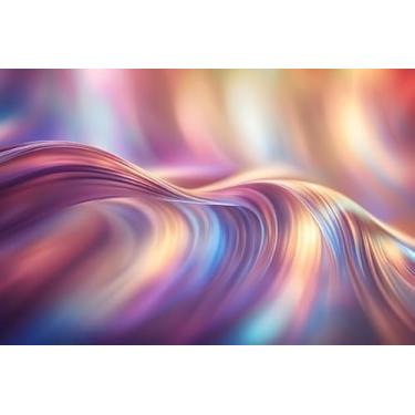 Imagem de Quadro Decorativo com Estampa Abstract Wave Elegantshiny Luxurious Curve 50 x 50 Papel 2 unidades