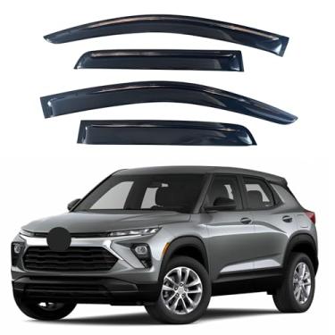 Imagem de Viseira de janela IG para Chevy Chevrolet Trailblazer 2021-2024, defletor de janela de ventilação lateral de vento solar extradurável, 2021 2022 2023 2024