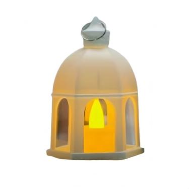 Imagem de Lanternas de Vela e Lamparinas Decorativas – Luz Vintage para Festas e Eventos Casa (1,Branco)