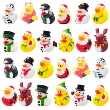 Imagem de Brinquedos de banho Anditoy, pacote com 24 patos de borracha para cria