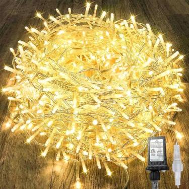 Imagem de String Lights KAQ 88 pés 240 LED branco quente 13 modos