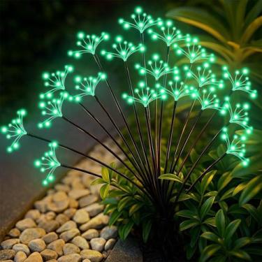 Imagem de Luzes solares de jardim YaaFen, pacote com 2 unidades, à prova d'água,