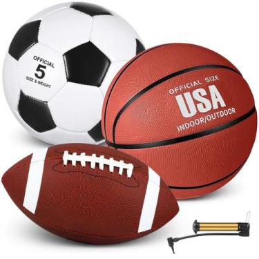Imagem de Conjunto de bolas esportivas Sratte Sratte Sratte Basketball Football 
