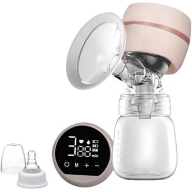 Imagem de Bomba de Tirar Leite Automática Elétrica Portátil Protetor de Mama de Silicone 22mm, 180ml, Mãos Livres, Livre de BPA com Tela LED manual, 2 Modos e 9 Níveis de Sucção, Baixo Ruído Premium
