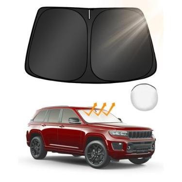 Imagem de Pára-brisa Sun Shade Mekdghro Custom Fit Jeep Grand Cherokee