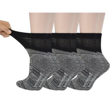 Imagem de Meias de tornozelo para diabéticos Yomandamor para mulheres, 6 pares, 