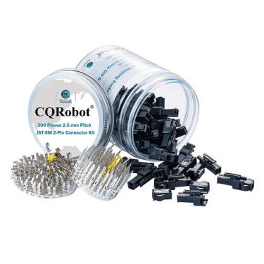 Imagem de Conector eletrônico CQrobot JST SM 2,5 mm 2 pinos 50 conjuntos/300 uni