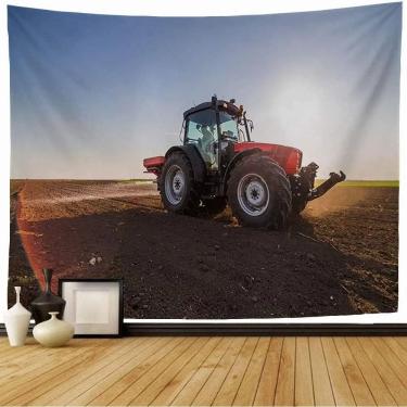 Imagem de Tapeçaria para pendurar na parede Farm Machinery 150x130cm