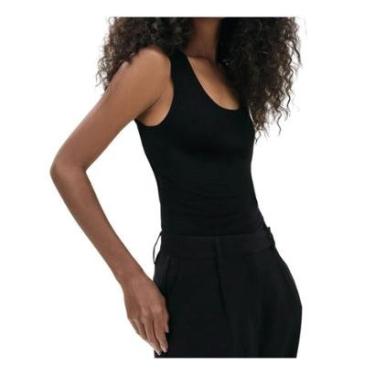 Imagem de Regata Feminina Hering Slim Tricôt Preta - K5AG N10SI-Feminino