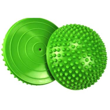 Imagem de XCZGSS 2pcs cápsulas de equilíbrio de ouriço, bola de pilates de espinhas, cúpulas de fitness meio pontiagudas para esportes infantis e adultos, massagem nos pés, treinamento de estabilidade