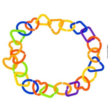 Imagem de Brinquedo de Montar Interativo Argolas Encaixar, 45 Peças, Polipropileno, Cores Sortidas, 27x21x5cm, Desenvolvimento Motor para Crianças